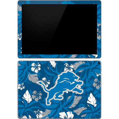 NFL Detroit Lions Tropical Print Google Pixel Slate Skin